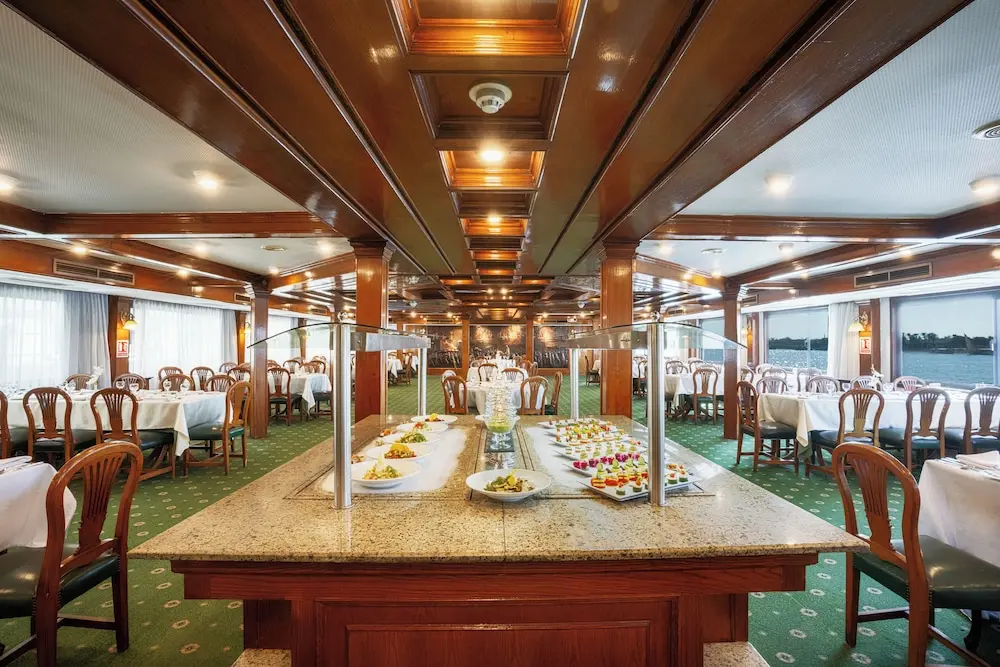 Restaurant aboard the Orient Nile Romance Nile Cruise Nile cruise
